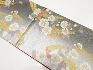 辻ヶ花模様織り出し　振袖用袋帯